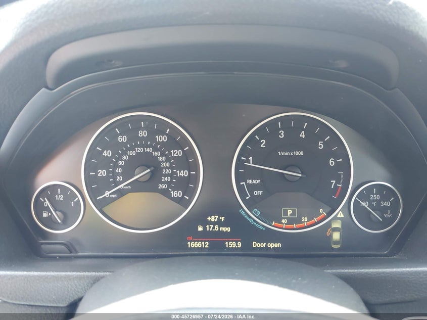 2015 BMW 3 series VIN WBA3B5C52FF960029 IAAI salvage auction — NORMAL WEAR, Clear (New Jersey), sold $1,500 on 2026-08-12 (photo 7)