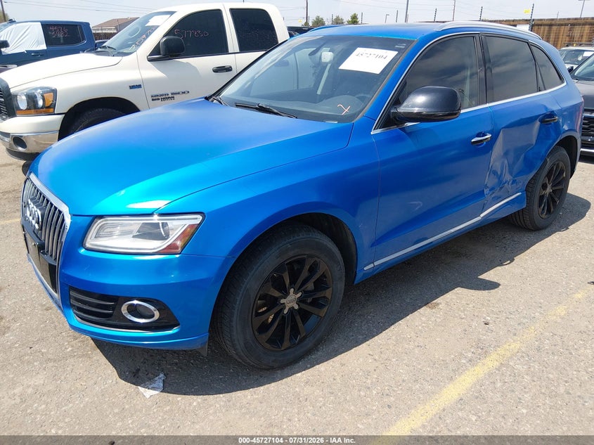 2015 Audi Q5 VIN WA1LFAFP7FA068900 IAAI salvage auction — LEFT SIDE, Salvage Title, sold $2,800 on 2026-09-02 (photo 2)