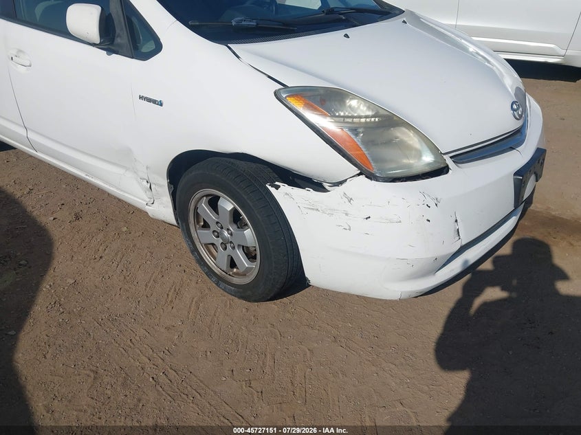 2007 Toyota Prius VIN JTDKB20U677687617 IAAI salvage auction — RIGHT FRONT, Salvage (California), sold $1,300 on 2026-08-02 (photo 6)