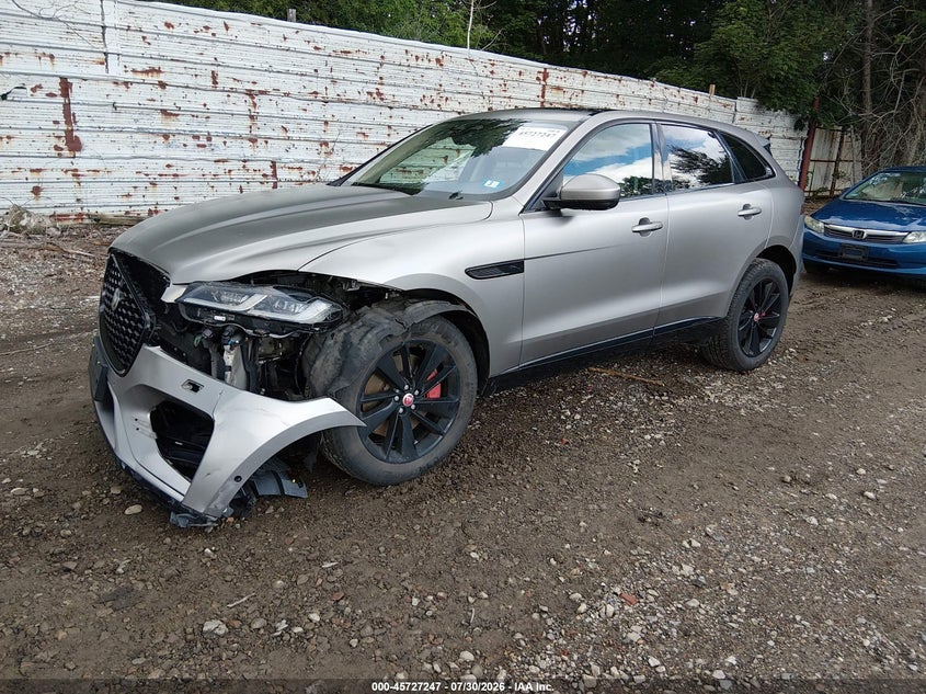 2021 Jaguar F-pace VIN SADCJ2EU9MA684830 IAAI salvage auction — FRONT END, Salvage Title, sold $13,225 on 2026-09-02 (photo 2)