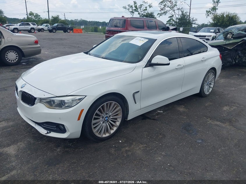 2015 BMW 4er VIN WBA4A9C59FD416170 IAAI salvage auction — MECHANICAL, Salvage Title, sold $2,375 on 2026-09-10 (photo 2)