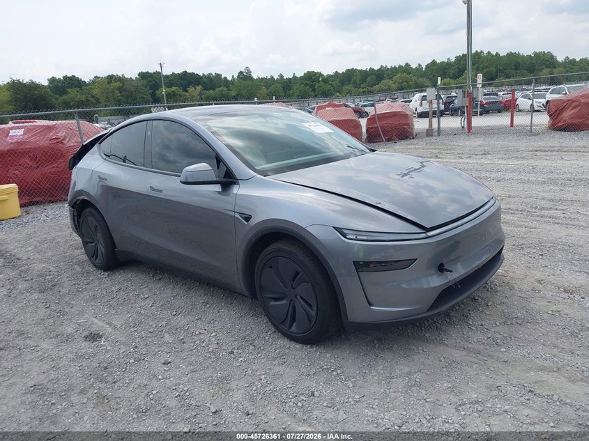 2026 Tesla Model y VIN 7SAYGDEDXTF539283 IAAI salvage auction — REAR END, Wait Title, sold $12,300 on 2026-08-30 (photo 1)