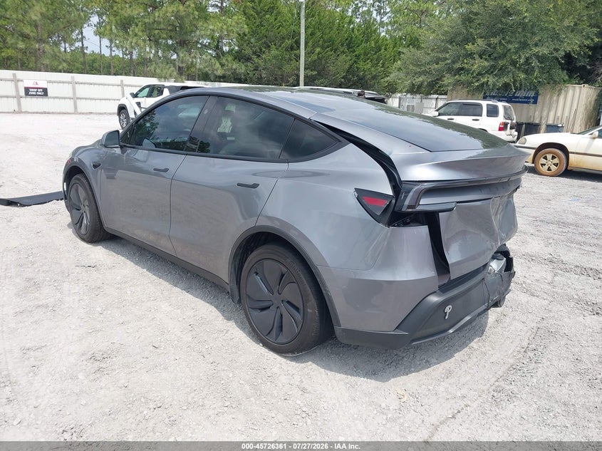 2026 Tesla Model y VIN 7SAYGDEDXTF539283 IAAI salvage auction — REAR END, Wait Title, sold $12,300 on 2026-08-30 (photo 3)