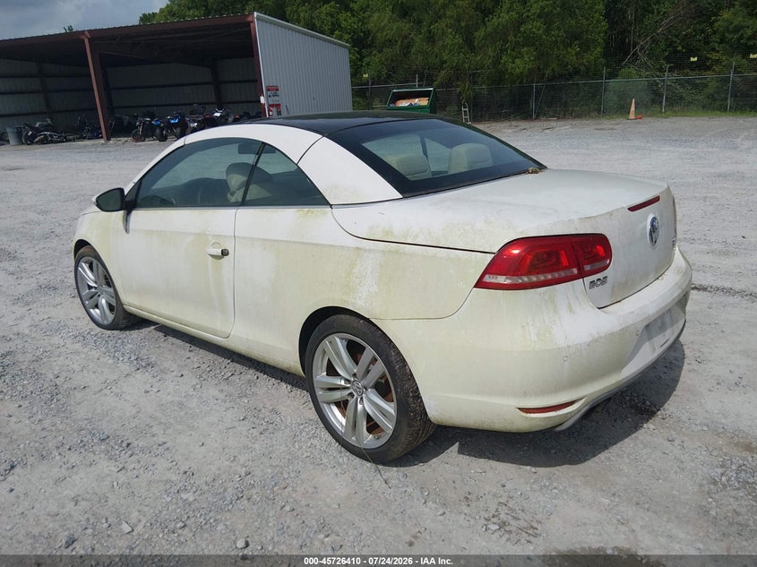 2014 Volkswagen Eos VIN WVWFW8AH8EV006134 IAAI salvage auction — NORMAL WEAR, Salvage Title, sold $350 on 2026-08-14 (photo 3)