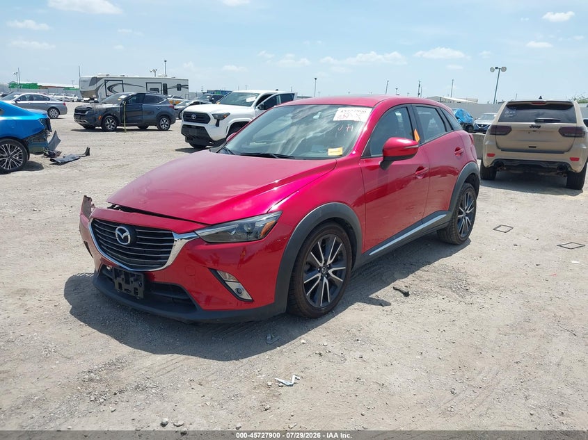 2018 Mazda Cx-3 VIN JM1DKFD76J0301461 IAAI salvage auction — RIGHT FRONT, Salvage Title, sold $3,100 on 2026-08-29 (photo 2)