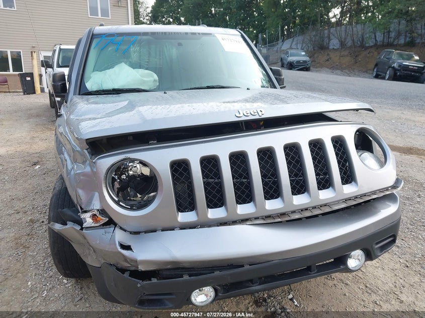 2017 Jeep Liberty (patriot) VIN 1C4NJPBB0HD166596 IAAI salvage auction — FRONT END, Salvage (Pennsylvania), sold $350 on 2026-08-13 (photo 6)