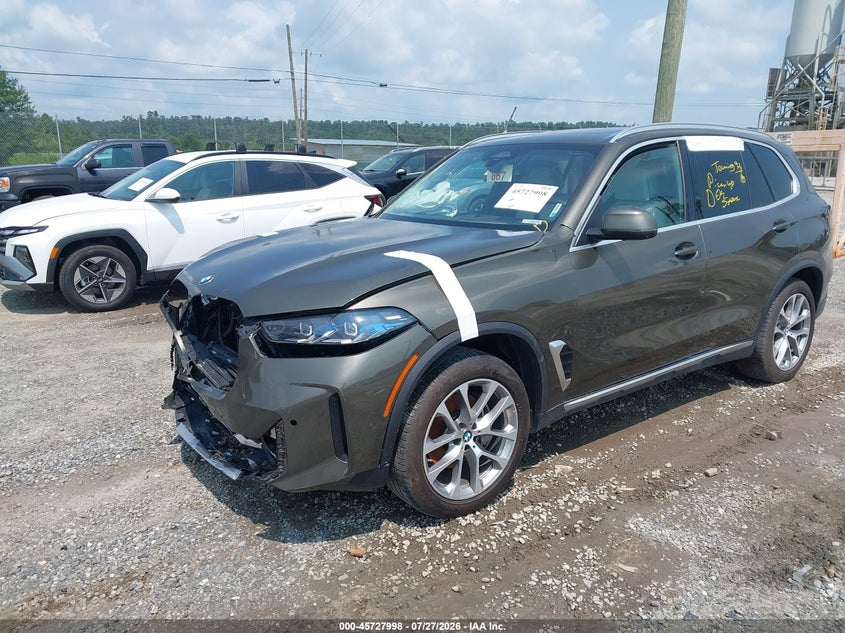 2025 BMW X5 VIN 5UX23EU05S9W72060 IAAI salvage auction — FRONT END, Salvage (Kentucky), sold $11,100 on 2026-07-30 (photo 2)