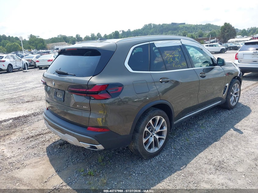 2025 BMW X5 VIN 5UX23EU05S9W72060 IAAI salvage auction — FRONT END, Salvage (Kentucky), sold $11,100 on 2026-07-30 (photo 4)
