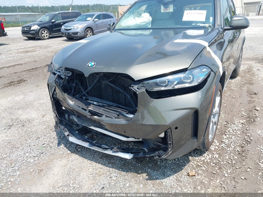 2025 BMW X5 VIN 5UX23EU05S9W72060 IAAI salvage auction — FRONT END, Salvage (Kentucky), sold $11,100 on 2026-07-30 (photo 6)