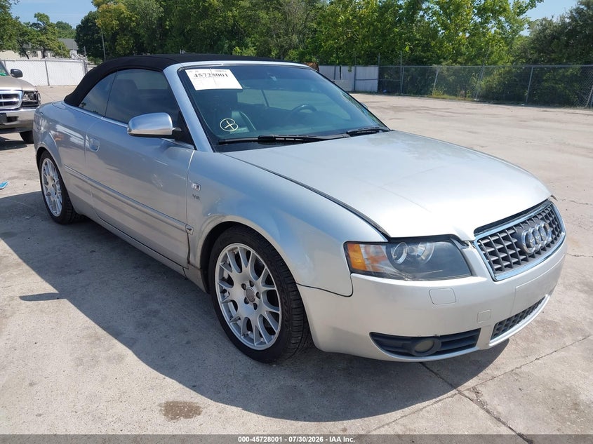 2006 Audi S4 VIN WUARL48H36K900147 IAAI salvage auction — NORMAL WEAR, Clear (Missouri), sold $725 on 2026-08-11 (photo 1)