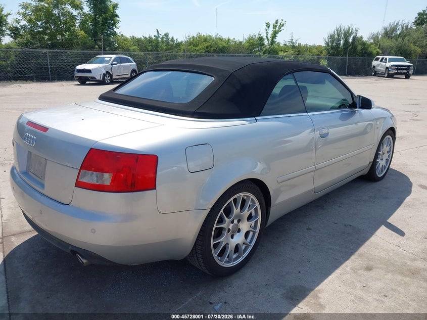 2006 Audi S4 VIN WUARL48H36K900147 IAAI salvage auction — NORMAL WEAR, Clear (Missouri), sold $725 on 2026-08-11 (photo 4)