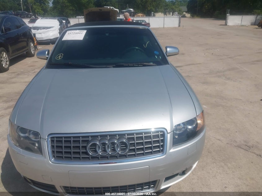 2006 Audi S4 VIN WUARL48H36K900147 IAAI salvage auction — NORMAL WEAR, Clear (Missouri), sold $725 on 2026-08-11 (photo 6)