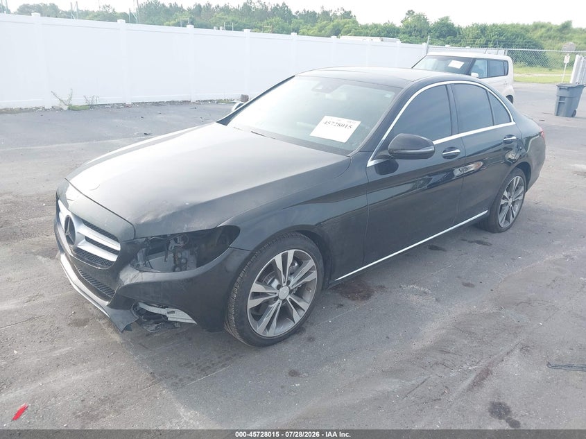 2016 Mercedes-benz C-klasse VIN WDDWF4JB0GR135023 IAAI salvage auction — LEFT FRONT, Wait Title, sold $4,550 on 2026-08-10 (photo 2)