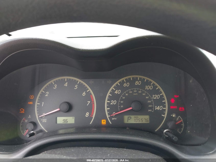 2011 Toyota Corolla VIN JTDBU4EE1BJ102008 IAAI salvage auction — NORMAL WEAR, Clear (Florida), sold $175 on 2026-07-30 (photo 7)