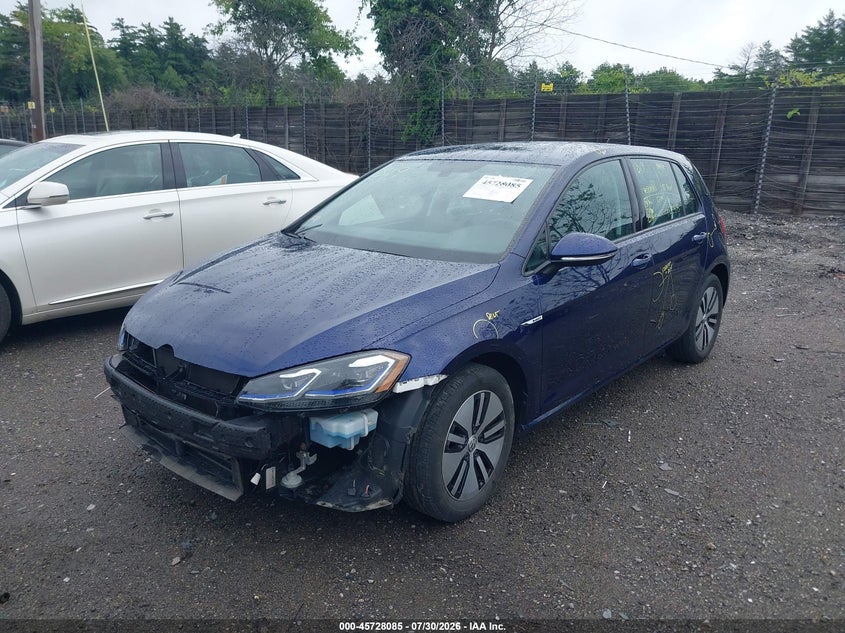 2017 Volkswagen E-golf VIN WVWPR7AU2HW950495 IAAI salvage auction — FRONT END, Salvage (Massachusetts), sold $3,600 on 2026-08-13 (photo 2)
