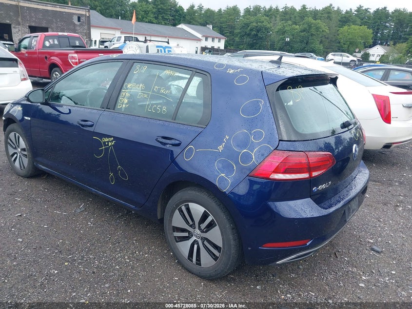 2017 Volkswagen E-golf VIN WVWPR7AU2HW950495 IAAI salvage auction — FRONT END, Salvage (Massachusetts), sold $3,600 on 2026-08-13 (photo 3)