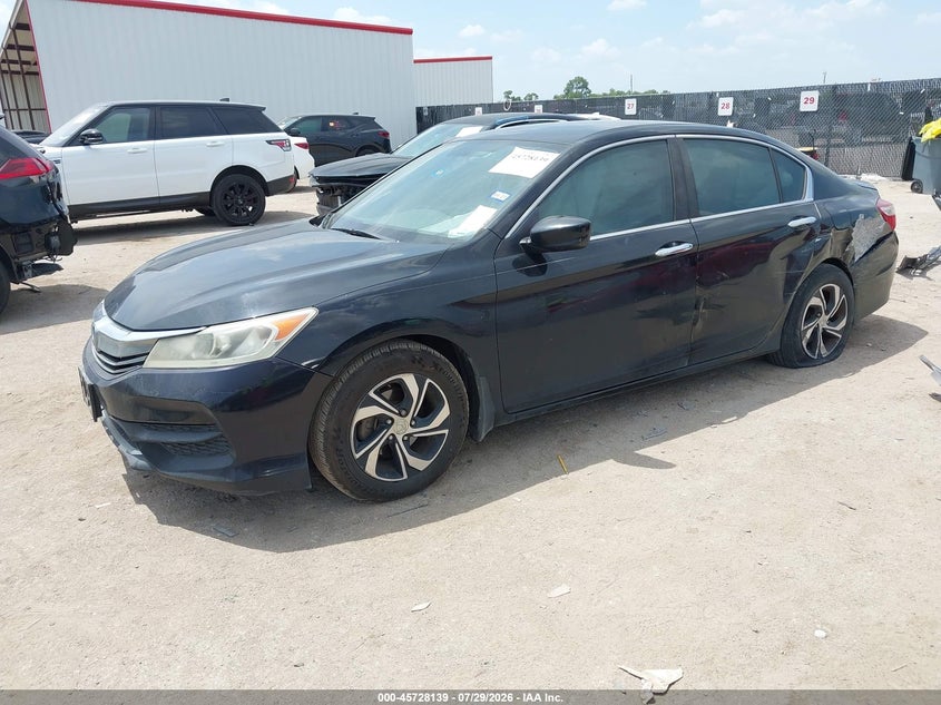 2017 Honda Accord VIN 1HGCR2F33HA193493 IAAI salvage auction — LEFT SIDE, Wait Title, sold $25 on 2026-08-19 (photo 2)