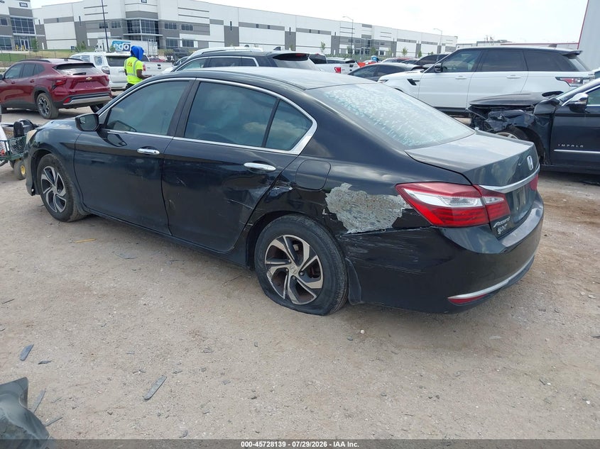 2017 Honda Accord VIN 1HGCR2F33HA193493 IAAI salvage auction — LEFT SIDE, Wait Title, sold $25 on 2026-08-19 (photo 3)