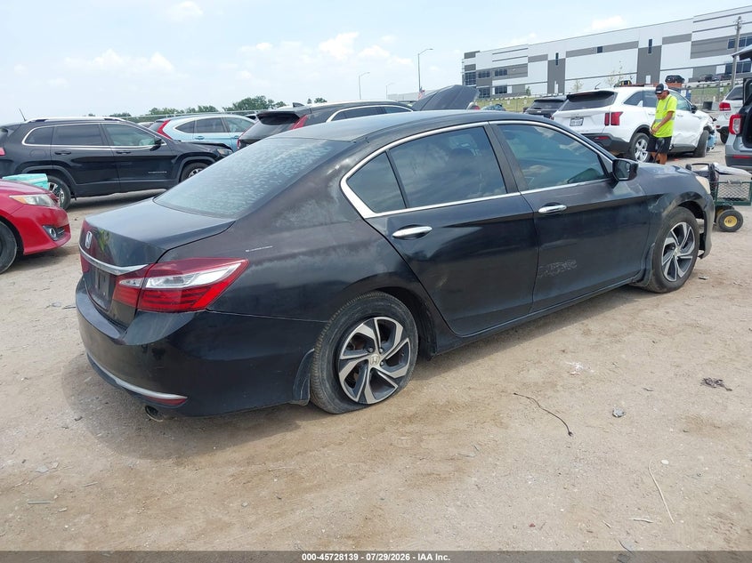 2017 Honda Accord VIN 1HGCR2F33HA193493 IAAI salvage auction — LEFT SIDE, Wait Title, sold $25 on 2026-08-19 (photo 4)