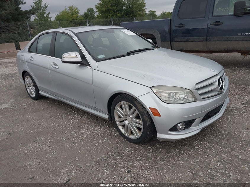 2008 Mercedes-benz C class VIN WDDGF81X38F091559 IAAI salvage auction — RIGHT SIDE, Clear (Wisconsin), sold $525 on 2026-08-04 (photo 1)