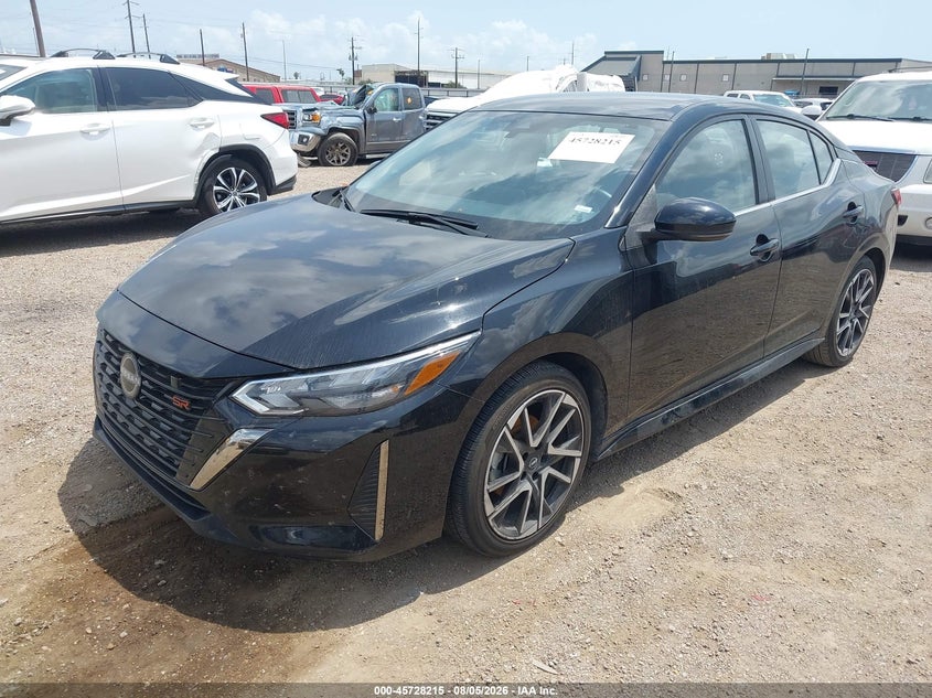 2025 Nissan Sentra VIN 3N1AB8DV2SY299618 IAAI salvage auction — ENGINE DAMAGE, Enterprise Vehicles Clear Only (Texas), sold $7,400 on 2026-08-20 (photo 2)