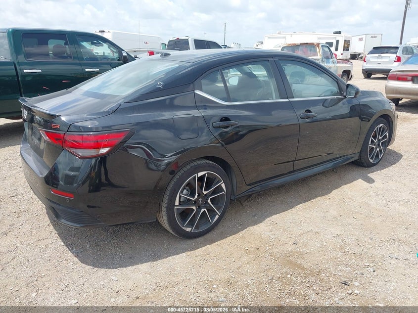 2025 Nissan Sentra VIN 3N1AB8DV2SY299618 IAAI salvage auction — ENGINE DAMAGE, Enterprise Vehicles Clear Only (Texas), sold $7,400 on 2026-08-20 (photo 4)