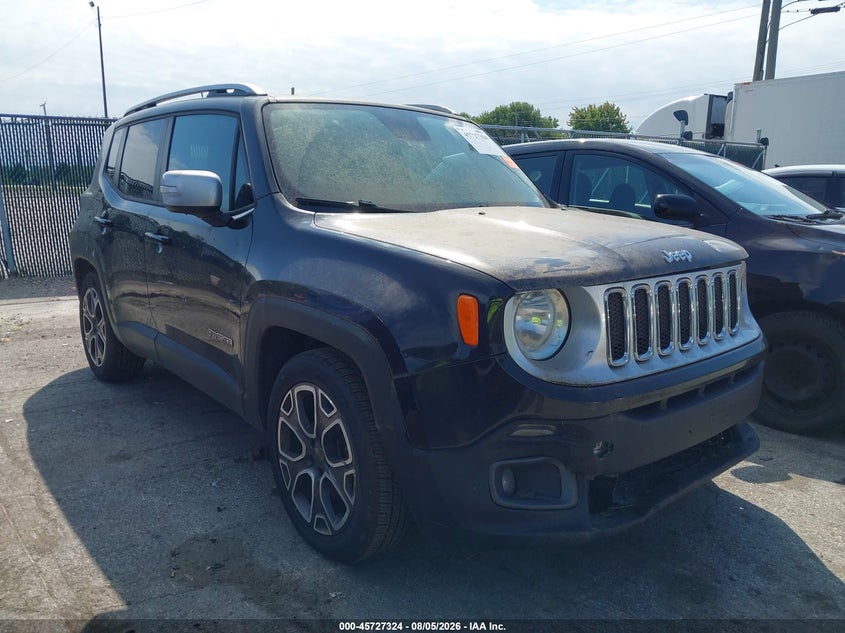 2015 Jeep Renegade VIN ZACCJADT0FPB76078 IAAI salvage auction — NORMAL WEAR, Original (Ohio), sold $325 on 2026-08-18 (photo 1)