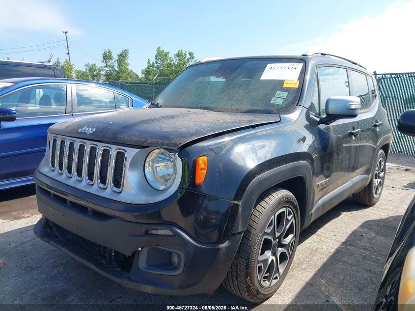 2015 Jeep Renegade VIN ZACCJADT0FPB76078 IAAI salvage auction — NORMAL WEAR, Original (Ohio), sold $325 on 2026-08-18 (photo 2)