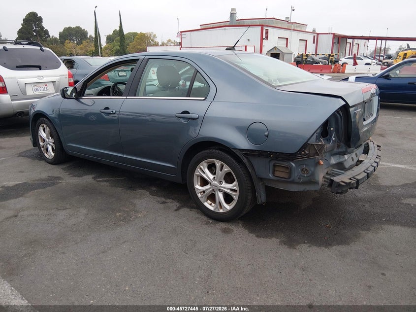 2012 Ford Fusion VIN 3FAHP0HA8CR441803 IAAI salvage auction — REAR END, Salvage (California), sold $625 on 2026-08-01 (photo 3)