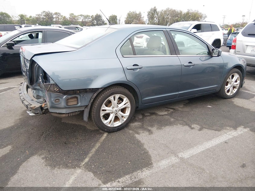 2012 Ford Fusion VIN 3FAHP0HA8CR441803 IAAI salvage auction — REAR END, Salvage (California), sold $625 on 2026-08-01 (photo 4)
