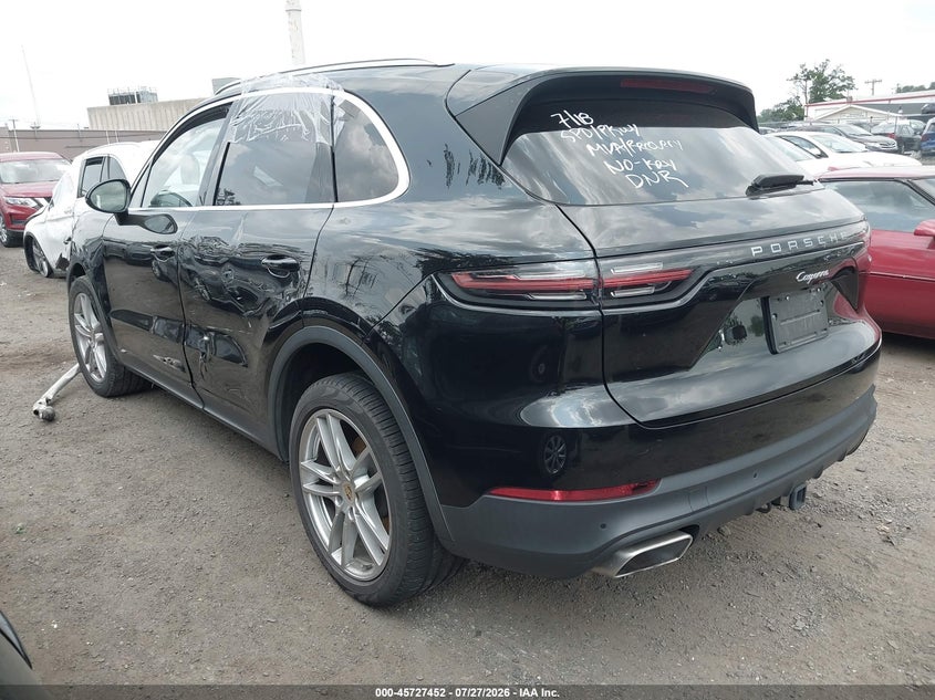 2019 Porsche Cayenne VIN WP1AA2AYXKDA09929 IAAI salvage auction — FRONT END, Salvage Title, sold $7,125 on 2026-10-12 (photo 3)