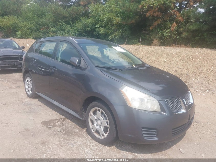2009 Pontiac Vibe VIN 5Y2SP67059Z476914 IAAI salvage auction — REAR END, Clear (Indiana), sold $1,100 on 2026-08-22 (photo 1)