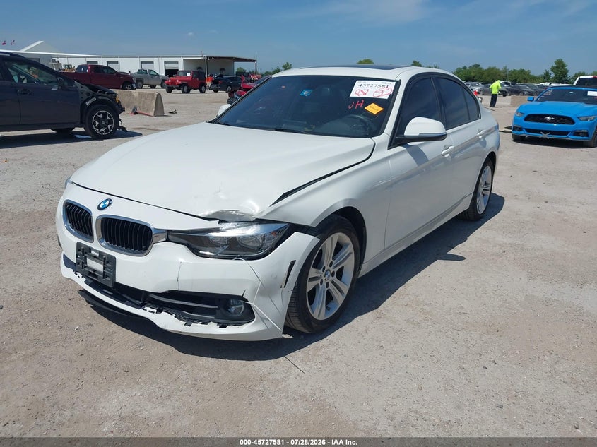 2016 BMW 3er VIN WBA8E9C57GK646387 IAAI salvage auction — LEFT FRONT, Salvage (Texas), sold $3,150 on 2026-08-12 (photo 2)