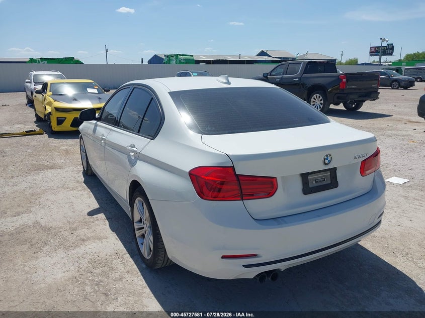 2016 BMW 3er VIN WBA8E9C57GK646387 IAAI salvage auction — LEFT FRONT, Salvage (Texas), sold $3,150 on 2026-08-12 (photo 3)