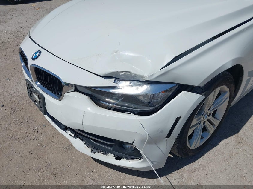 2016 BMW 3er VIN WBA8E9C57GK646387 IAAI salvage auction — LEFT FRONT, Salvage (Texas), sold $3,150 on 2026-08-12 (photo 6)
