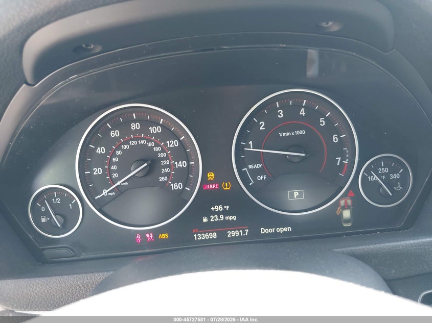 2016 BMW 3er VIN WBA8E9C57GK646387 IAAI salvage auction — LEFT FRONT, Salvage (Texas), sold $3,150 on 2026-08-12 (photo 7)