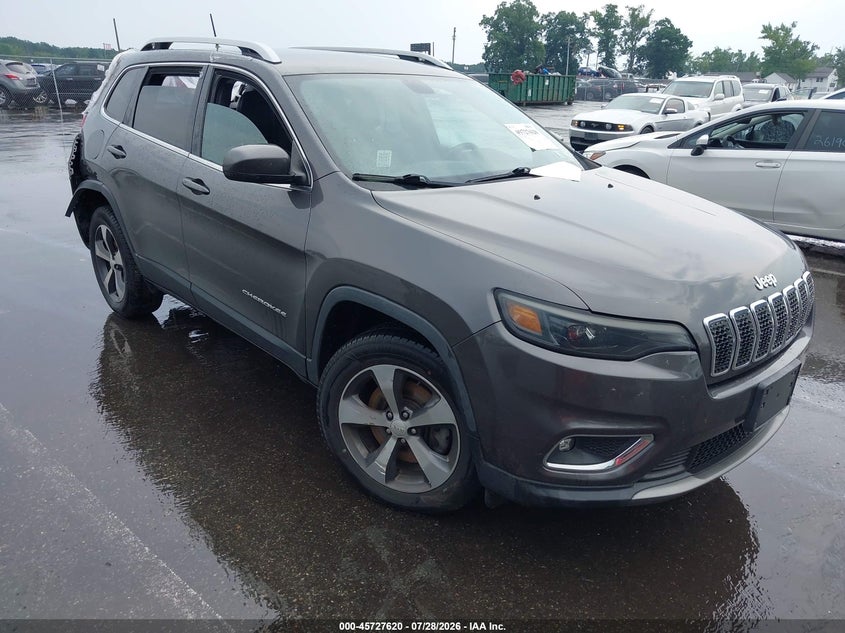 2019 Jeep Cherokee VIN 1C4PJMDX6KD118480 IAAI salvage auction — REAR END, Salvage Title, sold $1,950 on 2026-08-30 (photo 1)