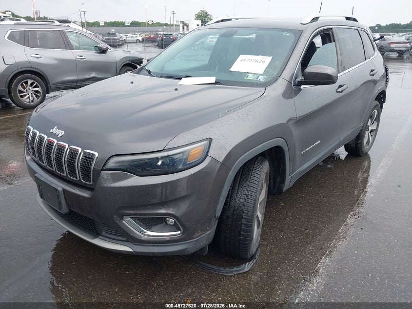 2019 Jeep Cherokee VIN 1C4PJMDX6KD118480 IAAI salvage auction — REAR END, Salvage Title, sold $1,950 on 2026-08-30 (photo 2)