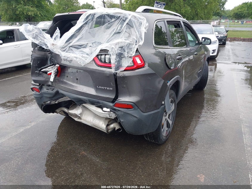 2019 Jeep Cherokee VIN 1C4PJMDX6KD118480 IAAI salvage auction — REAR END, Salvage Title, sold $1,950 on 2026-08-30 (photo 4)