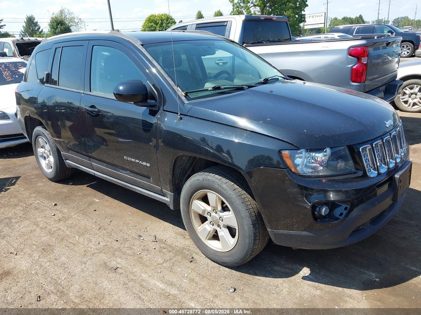 2017 Jeep Compass VIN 1C4NJCEA2HD207192 IAAI salvage auction — NORMAL WEAR, Clear (Michigan), sold $1,600 on 2026-09-17 (photo 1)