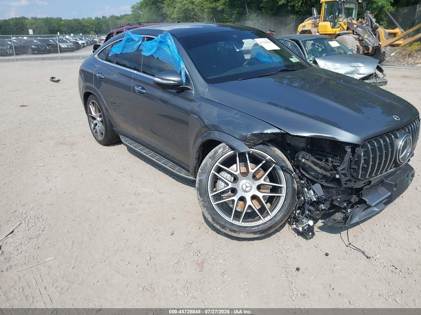2022 Mercedes-benz Amg gle coupe VIN 4JGFD6BB1NA792480 IAAI salvage auction — RIGHT FRONT, Mv-907A (New York), sold $31,850 on 2026-08-22 (photo 1)