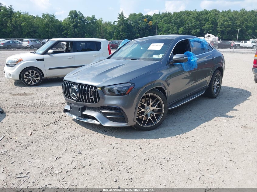 2022 Mercedes-benz Amg gle coupe VIN 4JGFD6BB1NA792480 IAAI salvage auction — RIGHT FRONT, Mv-907A (New York), sold $31,850 on 2026-08-22 (photo 2)