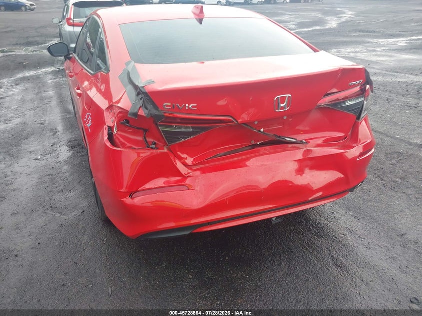 2024 Honda Civic VIN 2HGFE2F58RH509497 IAAI salvage auction — REAR END, Salvage Title, sold $10,100 on 2026-08-22 (photo 6)