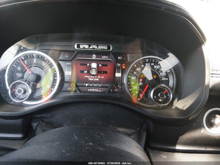 2019 Ram 1500 VIN 1C6RRERT6KN864894 IAAI salvage auction — FRONT END, Wait Title, sold $5,100 on 2026-08-26 (photo 7)