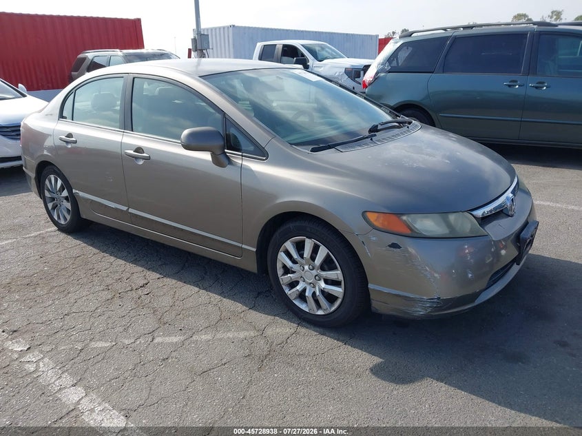 2007 Honda Civic VIN JHMFA16547S008812 IAAI salvage auction — NORMAL WEAR, Clear - Dealer Only (California), sold $25 on 2026-07-30 (photo 1)
