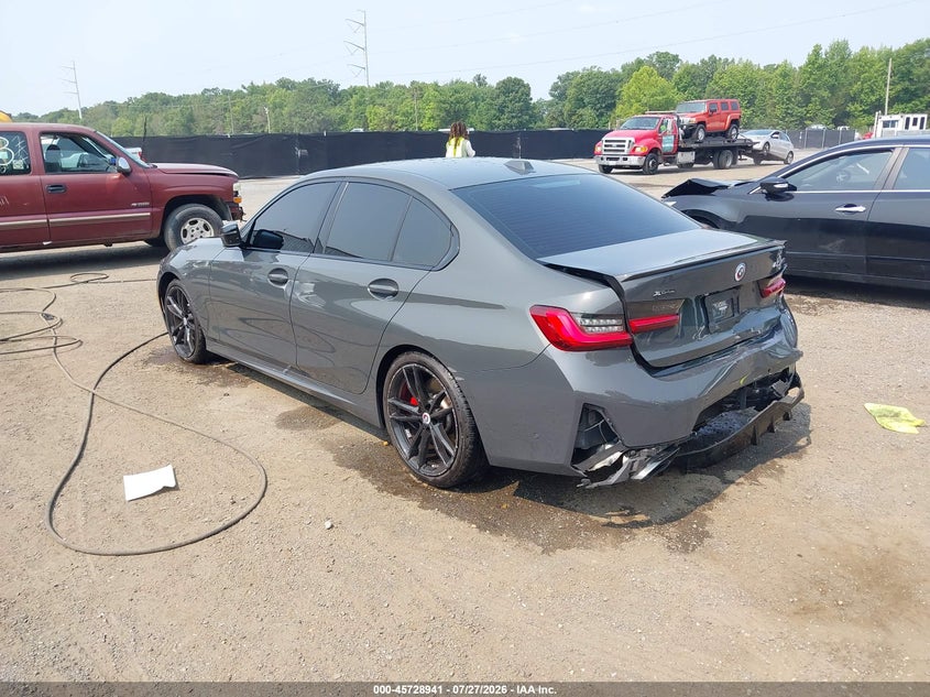 2023 BMW 3er VIN 3MW49FF08P8C89126 IAAI salvage auction — REAR END, Wait Title, sold $16,200 on 2026-08-26 (photo 3)