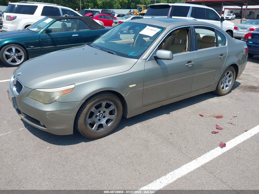 2004 BMW 5 series VIN WBANA53584B850179 IAAI salvage auction — NORMAL WEAR, Clear (Tennessee), sold $275 on 2026-08-04 (photo 2)