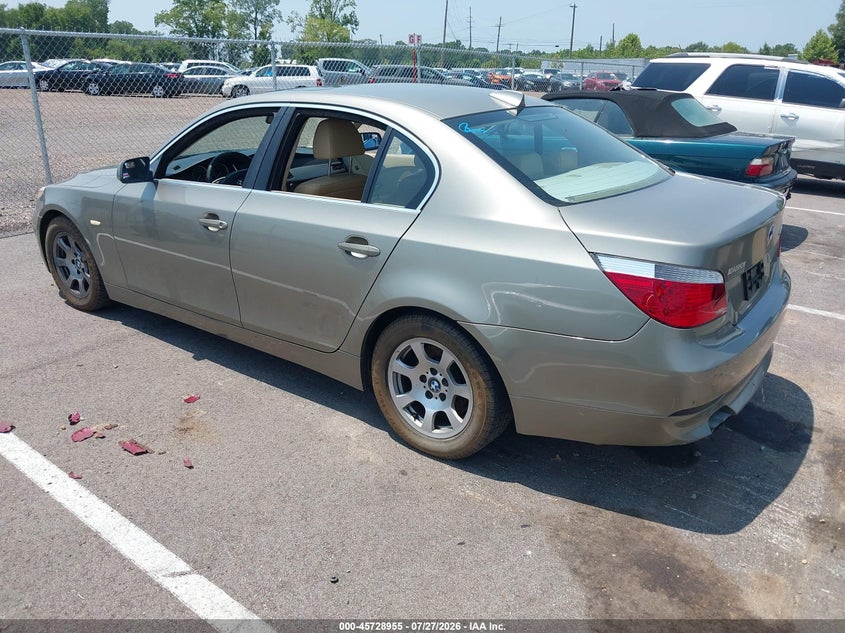 2004 BMW 5 series VIN WBANA53584B850179 IAAI salvage auction — NORMAL WEAR, Clear (Tennessee), sold $275 on 2026-08-04 (photo 3)
