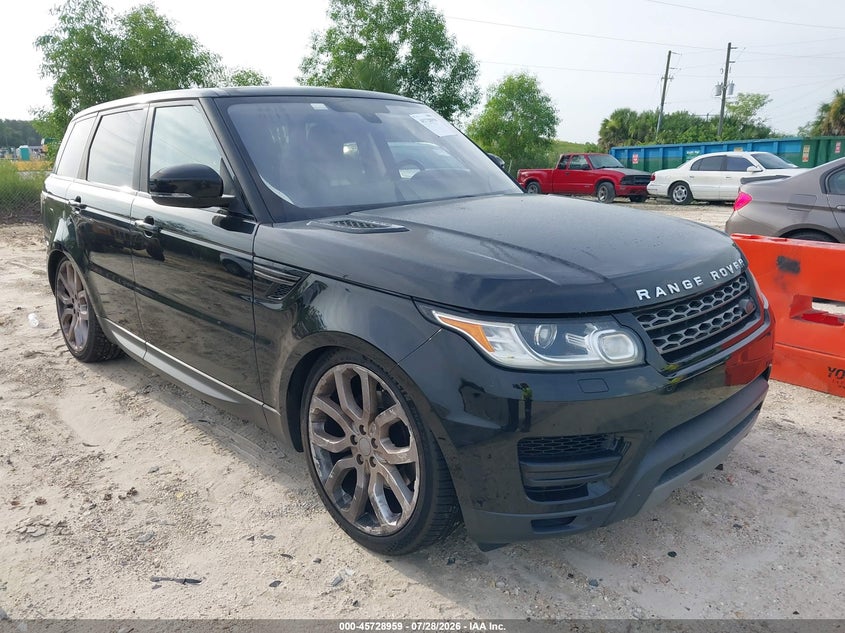 2016 Land rover Range rover sport VIN SALWG2KF2GA635091 IAAI salvage auction — ENGINE DAMAGE, Rebuildable (Florida), sold $3,325 on 2026-08-26 (photo 1)