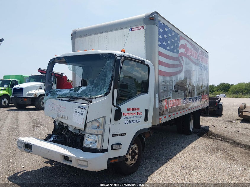 2019 Isuzu Npr VIN 54DB4W1B1KS805573 IAAI salvage auction — FRONT END, Salvage (Louisiana), sold $1,000 on 2026-08-17 (photo 2)